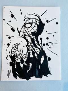 Adam Hughes | Spider-Man - Adam Hughes original art big size Spiderman - Page volante - Exemplaire unique - (2021/2021) | Catawiki