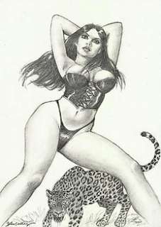 Blas Gallego | Blas Gallego - original drawing - Sexy girl | Catawiki