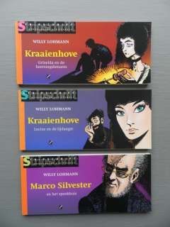 Willy Lohmann - Bijna Nieuwstaat / Nieuwstaat | Willy Lohmann - Kraaienhove & Marco Silvester met originele tekeningen - 3 x Stripschrift Nederlandse Stripparels - Broché - EO - (2006/2007) | Catawiki