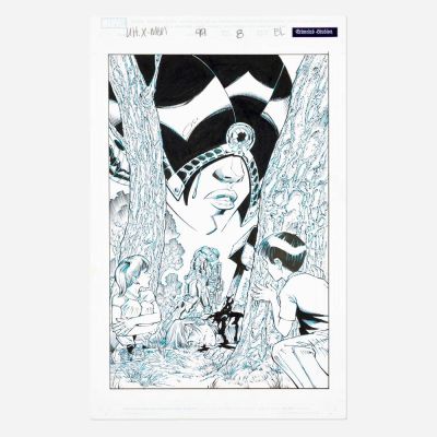 Lot 135 - Mark Brooks and Danny Miki, Ultimate X-Men #99 Story Page 8 Original Art (Marvel Comics, 2001) | Landry Pop Auctions