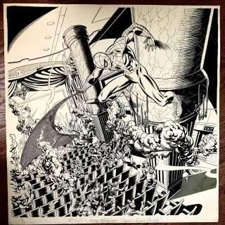 Bob Budiansky Dave Hunt - huge spider-man puzzle box cover art (1978)