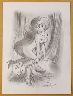 Walthéry, François | Walthéry, François - Dessin original - Natacha érotique - (2011) | Catawiki