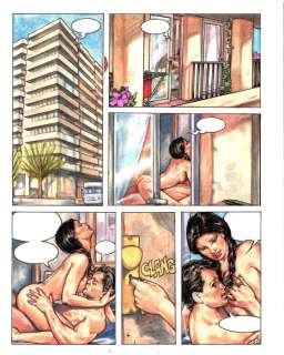 Stefano Mazzotti | Selen - Tavola Originale Erotica - Stefano Natali "Il balcone" - Page volante - Exemplaire unique - (1988) | Catawiki