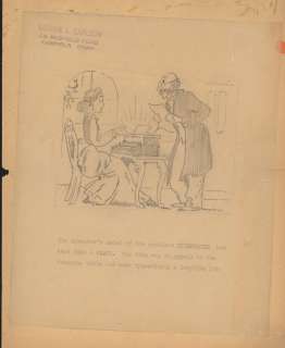 Carlson- The Earliest TYPEWRITTER-Original Pencil (unknown date) | Russ Cochran