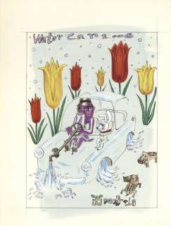 Osamu Kanno Hand-Drawn Color Illustration "Water Car 2006" | Mandarake (Big Web)