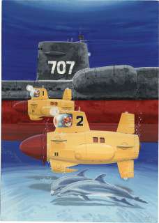 Ozawa Satoru Hand-Drawn Color Shikishi "Submarine 707F" | Mandarake (Big Web)