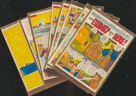 Kurtzman - FROM ETERNITY BACK TO HERE!, MAD 12, Complete 8 Page Silver Printed Story (1954) | Russ Cochran