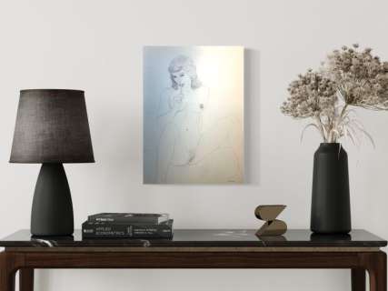 Daniel Grémi, Illustrateur Et Photographe. | Daniel Grémi - Original illustration “Femme érotique, chaleureuse attente” - Page volante - Exemplaire unique - (1960) | Catawiki