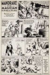Phil Davis Mandrake the Magician Sunday Comic Strip Original Art dated 10-18-36 (King Features Syndicate, - | Heritage