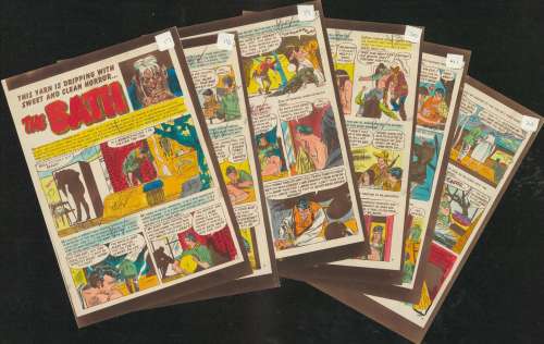 Krigstein - "The Bath", Crypt 42 (1954), EC, Complete Six Page Silver Printed Story No original art | Russ Cochran