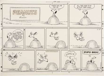 Charles Schulz Peanuts Sunday Comic Strip Original Art dated 6-25-61 (United Feature Syndicate, 1961). In - | Heritage