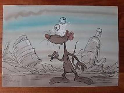 Ptiluc | Ptiluc - Dessin original couleur - Pacush Blues | Catawiki