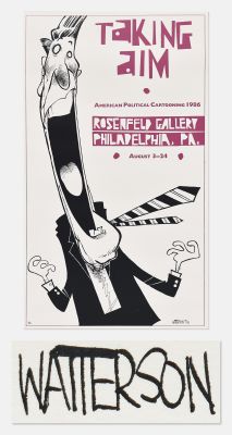 Bill Watterson Signed Limited Edition Poster from 1986 -- One of the Rarest Watterson Artworks | Nate Sanders