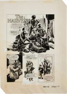Jose Ortiz 1984 #3 Complete 8-page Story "The Harvest" Original Art (Warren, 1978). Each page of this -