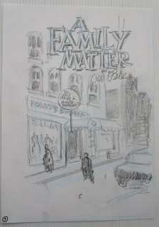 Eisner, Will | Will Eisner - Original Sketch Page (p.5) - A family matter - (1998) | Catawiki