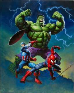 Alex Horley Marvel Heroes Limited Edition Laser Cel Illustration Original Art (Marvel/Lasermach, 2003). -