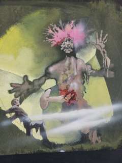 Karel Thole | I Capolavori di Urania #580 - Karel Thole - Originale di Copertina "Gli Orrori di Omega" - Page volante - Exemplaire unique - (1971) | Catawiki