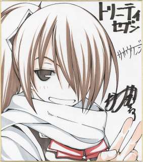 Kenji Saito / Akinori Nao Hand-Drawn Color Shikishi "Trinity Seven" | Mandarake (Big Web)