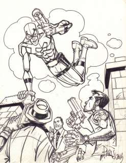 Paris Cullins | Blue Beetle Commission - Signed | Anthony’s Comic Book Art