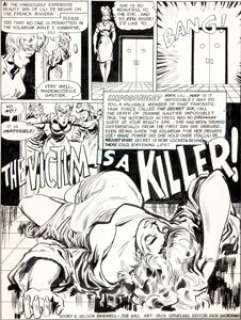Jack Sparling Secret Six #6 Complete 21-Page Story "The Victim is a Killer" Original Art (DC, 1969). -