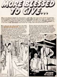 Bernard Krigstein Crime SuspenStories #24 Complete 7-Page Story "More Blessed to Give..." Original Art (EC, -