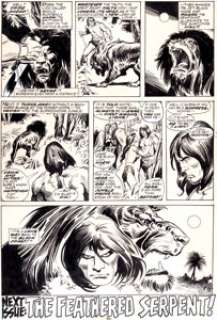 John Buscema and Steve Gan Conan the Barbarian #63 Page 31 Original Art (Marvel, 1976). Conan has just vanquished a -