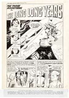 Jack Kirby and Al Williamson Race For the Moon #3 Complete 5-Page Three Rocketeers Story "The Long Long -