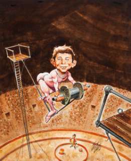 Jack Davis MAD #246 Cover Original Art (EC, 1984). As usual, Alfred E. Neuman has his own unique way of doing -