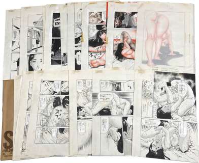 Ryuji Sawada Hand-Drawn Manuscript 20 Sheets "Nasty OL Carnal Lesson" | Mandarake (Big Web)