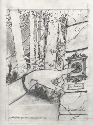 Régis Loisel | La Dernière Masion Juste Avant la Forêt, Calque pour couverture finale | Galerie 9ème Art