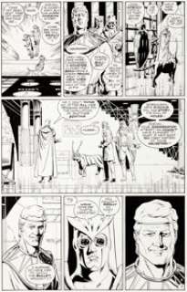 Dave Gibbons Watchmen #12 Page 9 Art and Color Guide Original Art Group (DC, 1987). An unforgettable - | Heritage