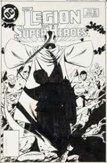 Keith Giffen and Larry Mahlstedt Legion of Super-Heroes #309 Cover Original Art (DC, 1984). Legionnaires -