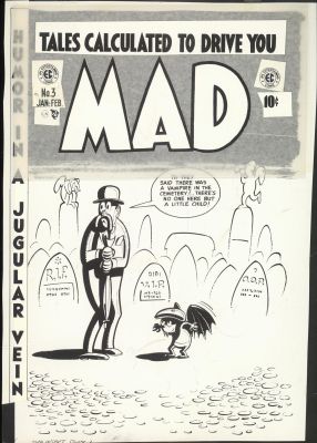 EC LIBRARY PRODUCTION MATERIAL COVER STAT- MAD NO.3 | Russ Cochran