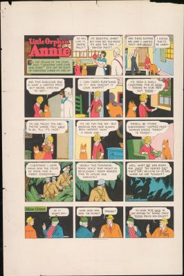 Gray - LITTLE ORPHAN ANNIE, Sunday Color Page Proof (1943) | Russ Cochran