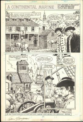 Glanzman-Semper FI- " A Continental Marine" Original Art (Signed) (unknown date) | Russ Cochran