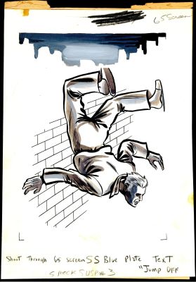 Shock SuspenStories No.3 Original Blue Plate Art and Text | Russ Cochran