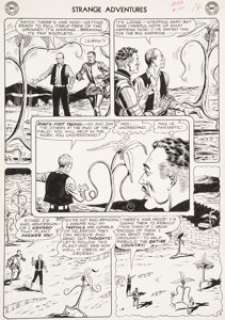 Murphy Anderson Strange Adventures #150 "The Plant That Hated Humans!" Page 3 Atomic Knights Original -