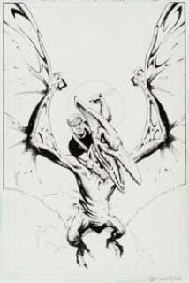 John K. Snyder III Suicide Squad: Raise the Flag #2 Cover Original Art (DC, 2007). Rick Flag rides a terror -