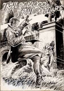 Tony DeZuniga and Rico Rival Marvel Preview #3 Blade the Vampire-Slayer Splash Page 18 Original Art -