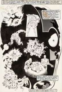 Mike Zeck and John Beatty Captain America #287 Page 10 Deathlok Original Art (Marvel, 1983). A striking -