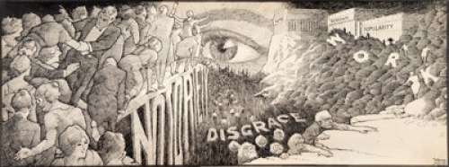 Winsor McCay New York Herald-Tribune "Public Eye" Editorial Illustration Original Art (c. 1920). A - | Heritage