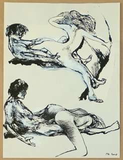 Baudoin, Edmond | Baudoin, Edmond - Dessin original - Couple Érotique - (2008) | Catawiki