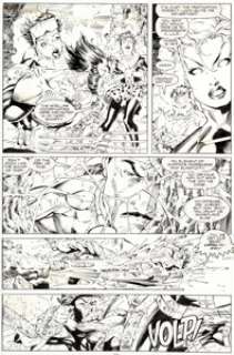 Jim Lee and Scott Williams Uncanny X-Men #274 Page 27 Wolverine and Gambit Original Art (Marvel, 1991). Jim -