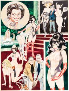 Ron Embleton Penthouse "Oh, Wicked Wanda!" Splash Page 4 Original Art (1974). This early Wicked -