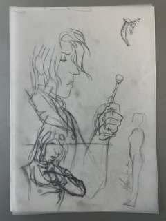 Yslaire, Bernard | Yslaire, Bernard - Crayonné original - Sambre - (années 1990) | Catawiki