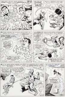 John Romita Sr. and Mike Esposito Amazing Spider-Man #39 Page 19 Green Goblin Original Art (Marvel, 1966). -