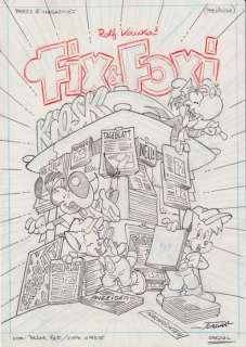 Jordan, Julian | Jordan, Julian - Original drawing - Cover - Fix & Foxi Magazine - Special edition - (2009) | Catawiki