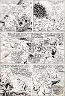 Bill Everett Tales to Astonish #87 Story Page 3 Namor Original Art (Marvel, 1967). Namor saves Lady Dorma and - | Heritage