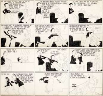 John Held Jr. Merely Margy Sunday Comic Strip Original Art dated 5-11-30 (King Features Syndicate, 1930).... (Total: 2 Original Art) | Heritage