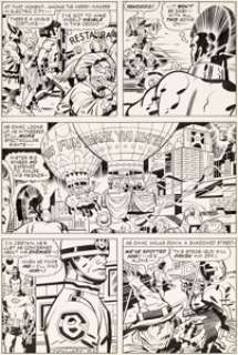 Jack Kirby and D. Bruce Berry OMAC #2 Page 14 Original Art (DC, 1974)....